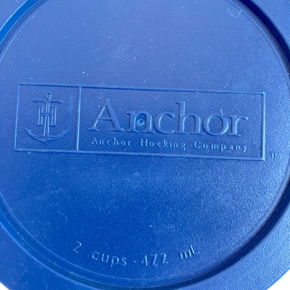 Anchor Hocking Bowl w/ Lid 2 Cups 1903-AH Blue - Picture 6 of 13